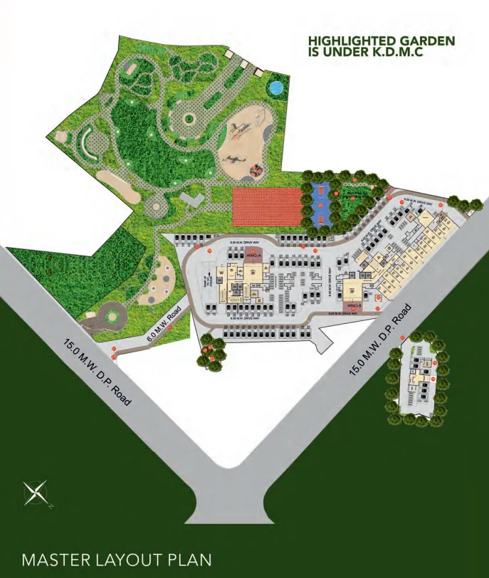 Nirvana Gardens Kalyan West Location Map Advantage near Gandhare Road